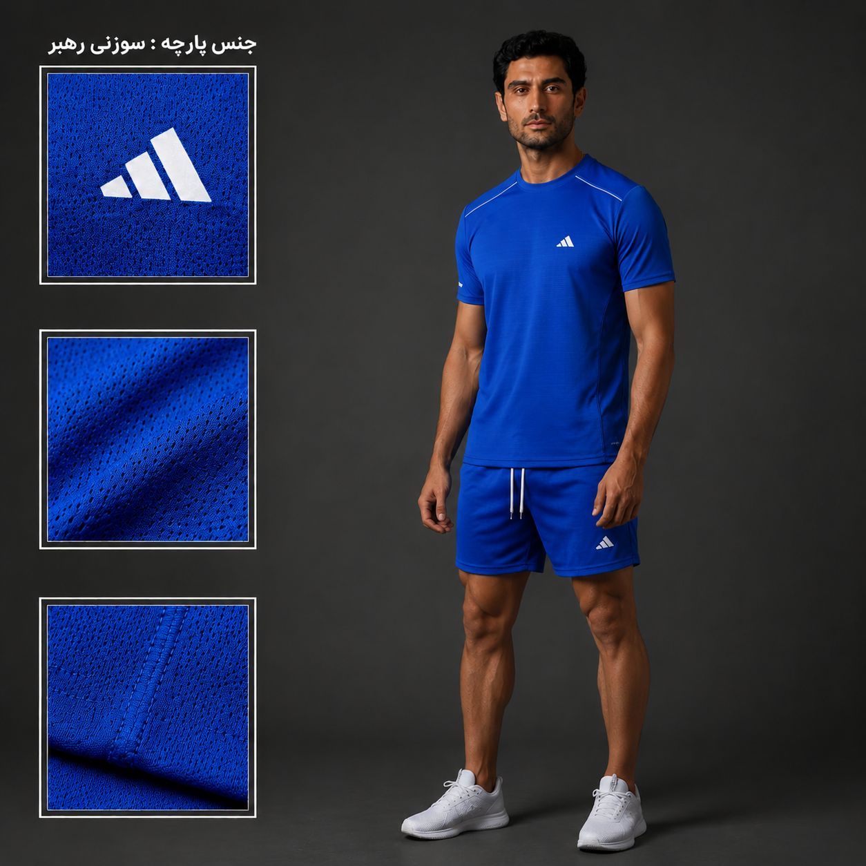 ست تیشرت شلوارک مردانه adidas